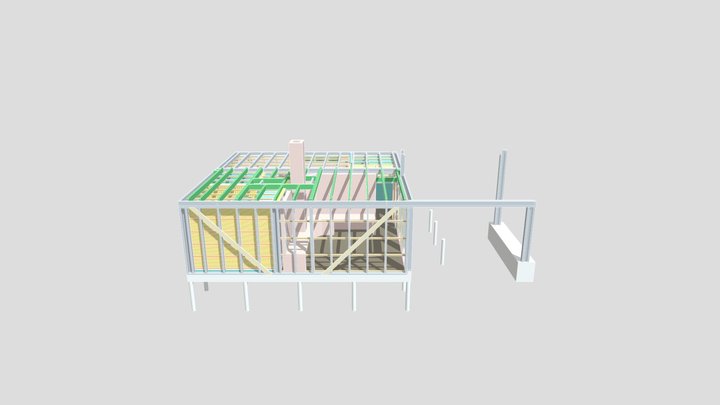баня финиш_ГВЛ 3D Model