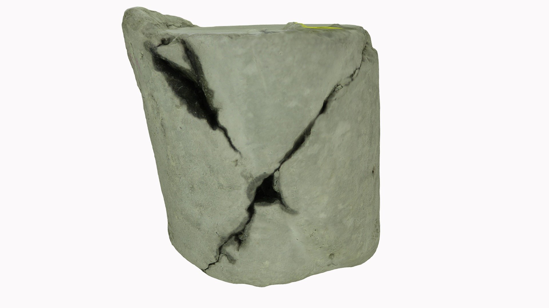 Triaxial experiment in sandstone