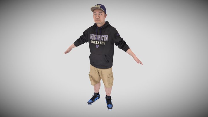 A-Pose - Male Full Body 3D Scan 3D Model