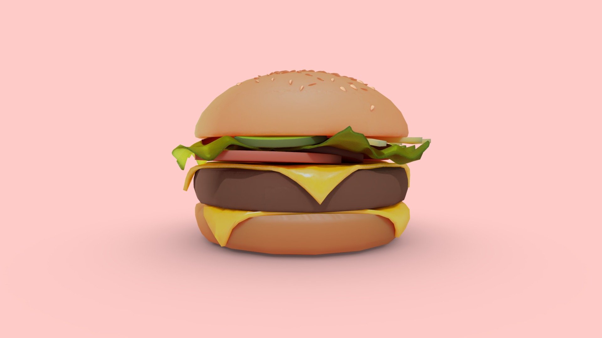 Stylized Burger - Download Free 3D model by jakecircles [78c2e8c ...