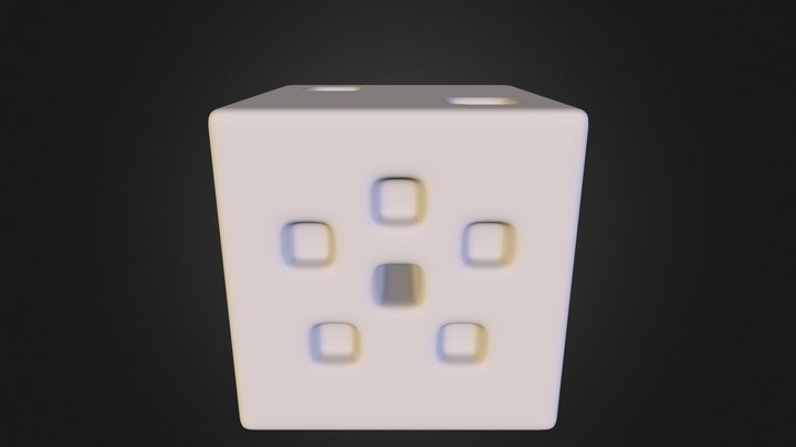 Holed Dice 3D Model