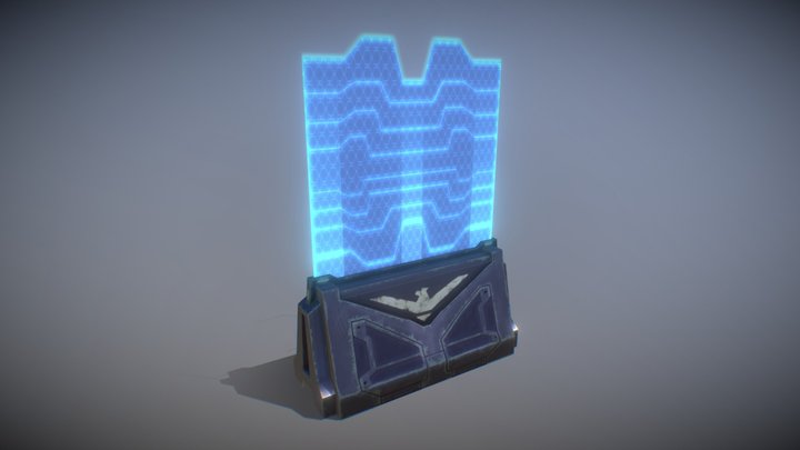 Futuristic force shield 3D Model