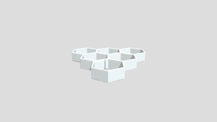 رفوف سداسية 3D Model