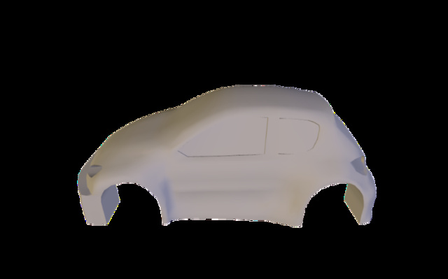 Peugeot 206 - Shell  3D Model