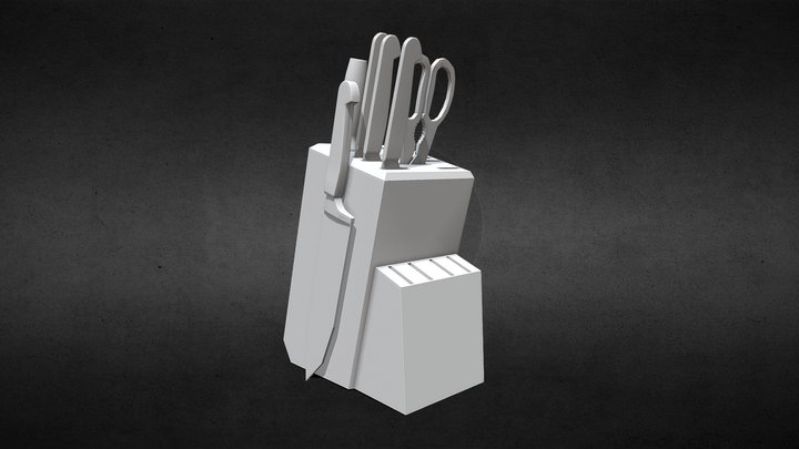 cutlery set uv 3D Model