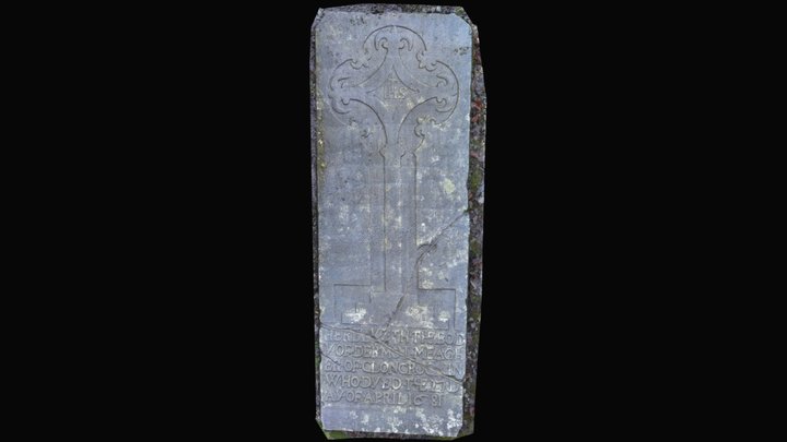 Portumna Abbey Graveslab (GA127-019006-) – Modello 3D gratuito STL