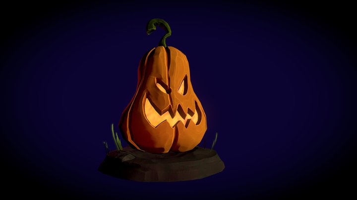 Halloween Pumpkin 3D Model