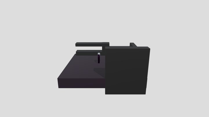 purple tesseract 3D Model