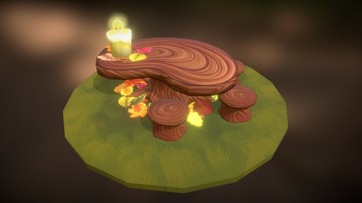 Autumn Table 3D Model