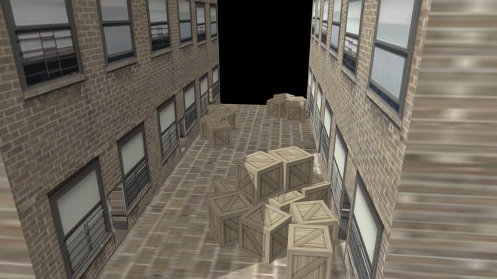 dense alleyway 3D Model