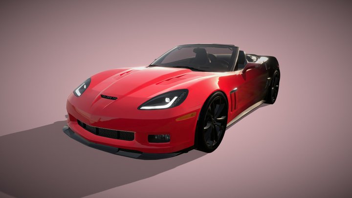 Chevrolet Corvette C6 Convertible 3D Model