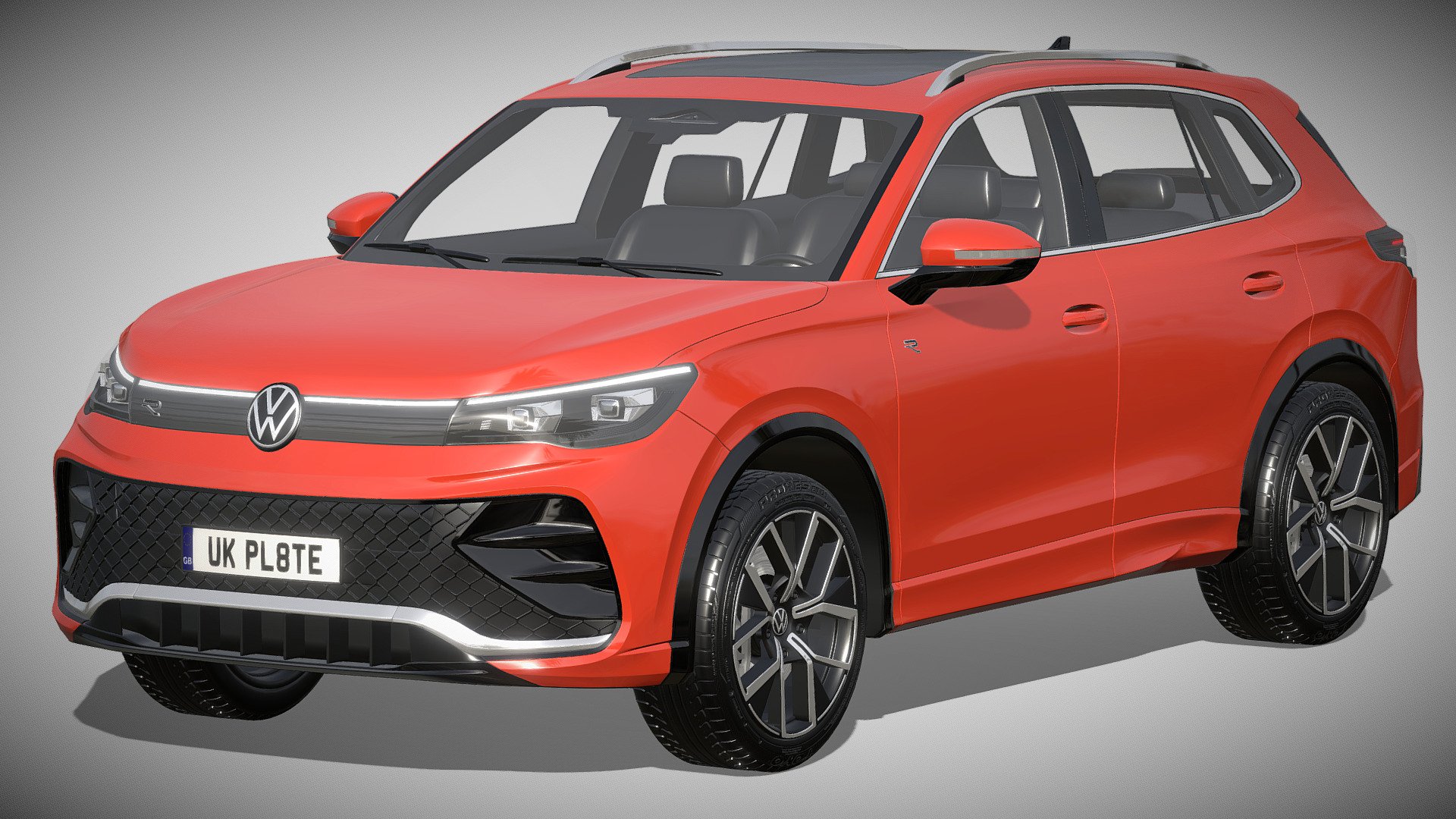 Volkswagen Tiguan R-line 2024 - Buy Royalty Free 3D model by