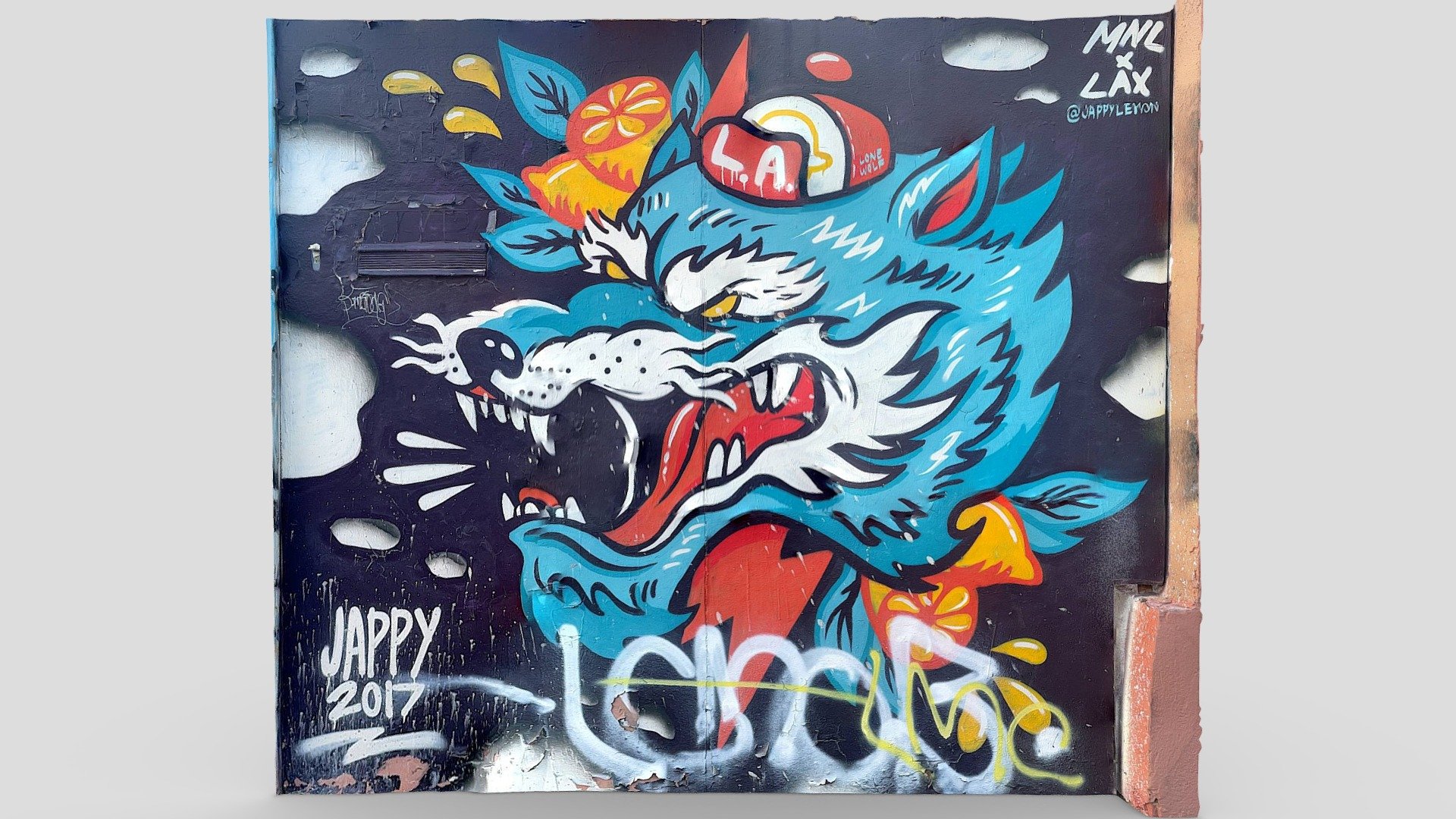 #streetartinLA - Mural by @jappylemon
