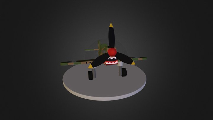 P-40 Toy Model 3D Model
