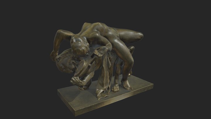 Rzeźba – "Bachantka na panterze", XIX w. 3D Model