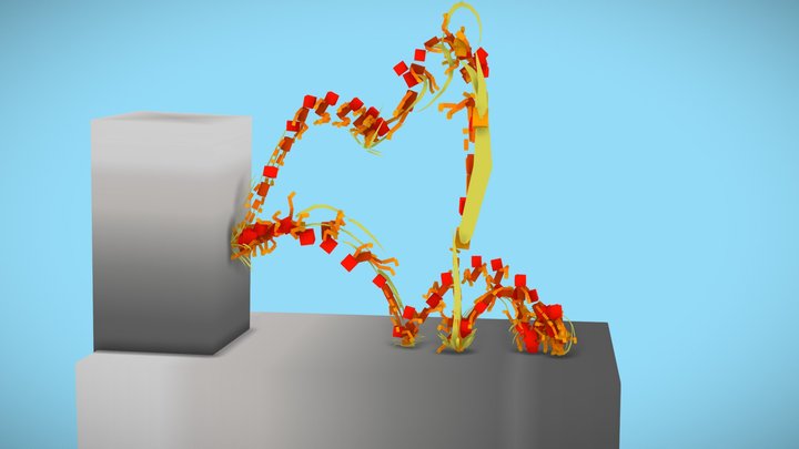 WallJump Animation 3D Model