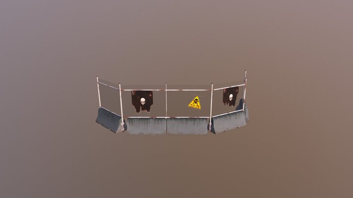 Wire Fence 3D Model