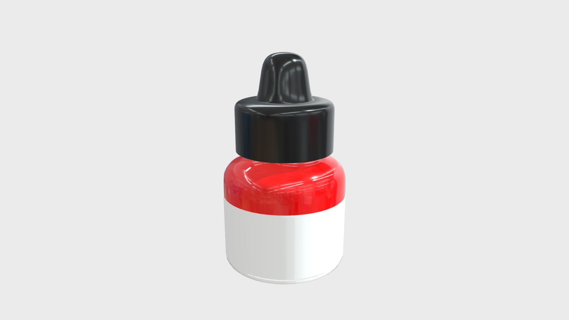 3D model Acrylic ink bottle - This is a 3D model of the Acrylic ink bottle. The 3D model is about icon.