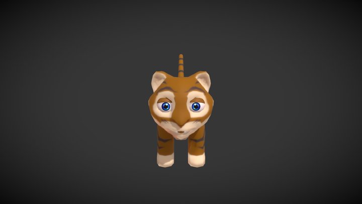 3D Tiger Baby 3D Model