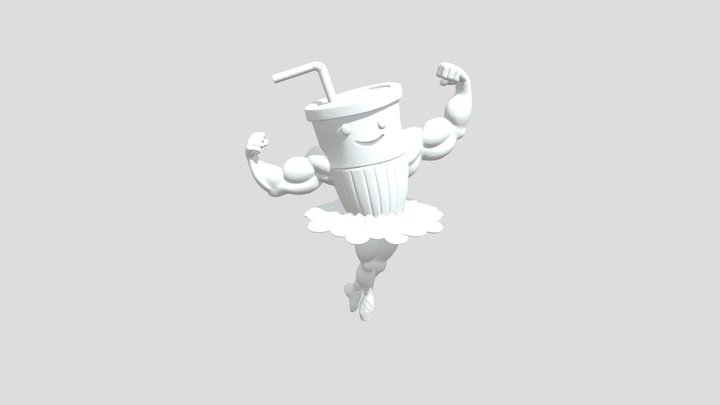 Milkshake Strength. 3D Model