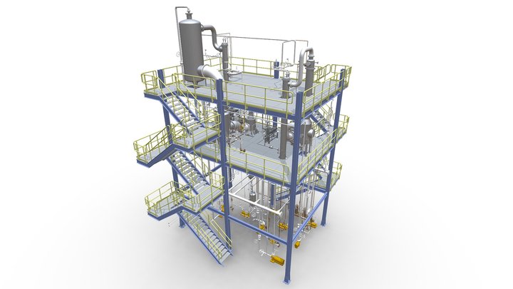 Process Plant UAE - Assembly 3D Model
