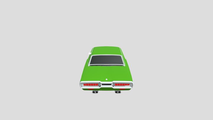 Ford Thunderbird Tuning 1965 lowpoly 3D-printing
