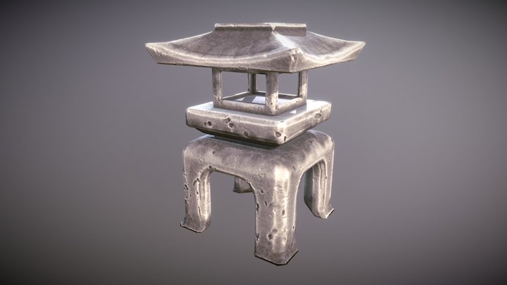 Small Garden Pagoda - Final Iteration 3D Model