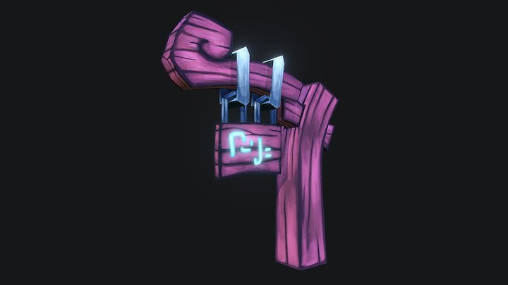 Stylized Signpost 3D Model