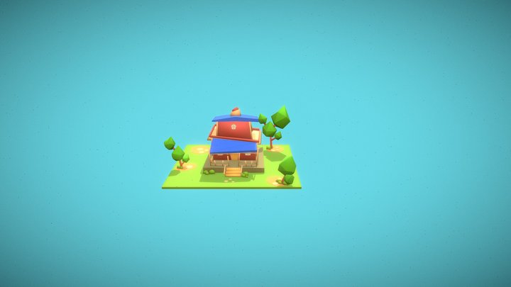 Simple House 3D Model
