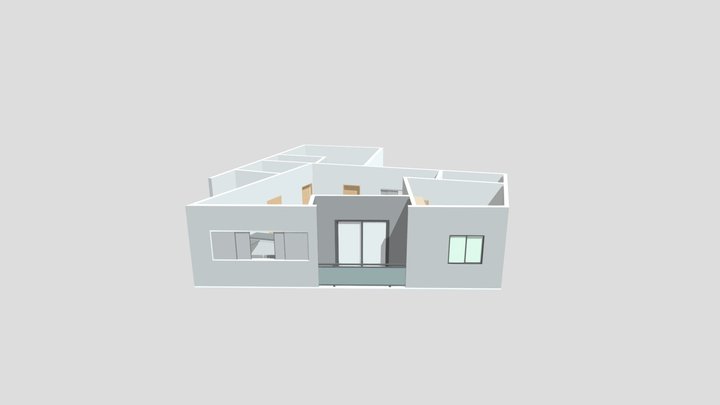 Projeto Residencial de Apartamento 3D Model