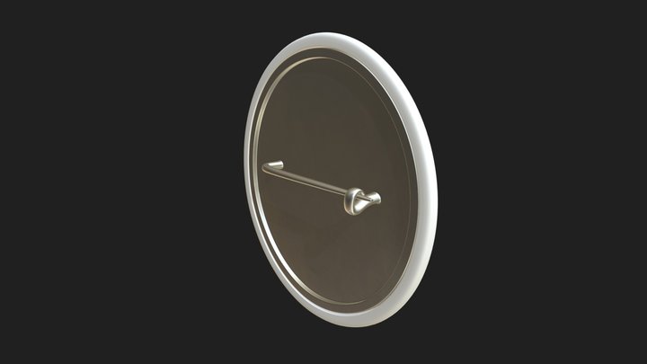 Blank campaign button 3D Model