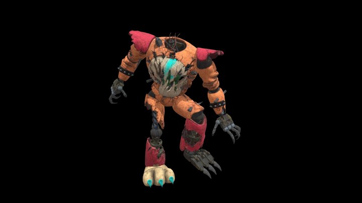 FNAF : Security Breach : Ruin : Ruined Freddy 3D Model