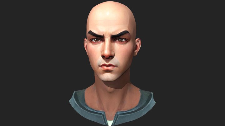 Bald Guy 3D Model