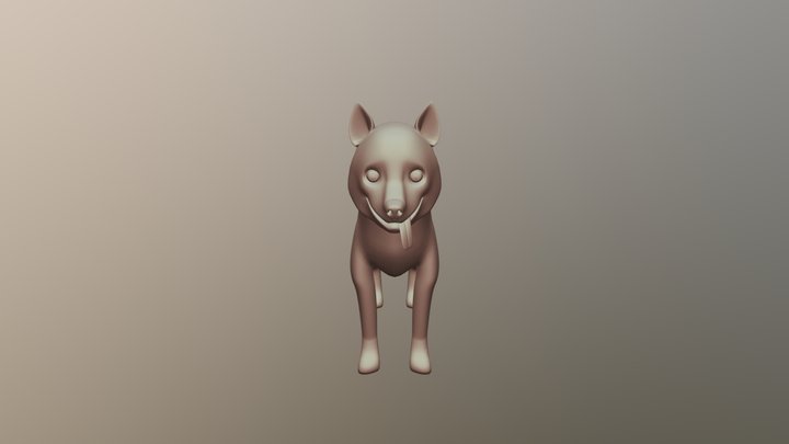Happy Husky 3D Model