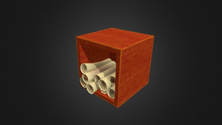 TeaScroll Clubhouse - Empty Room Module 3D Model