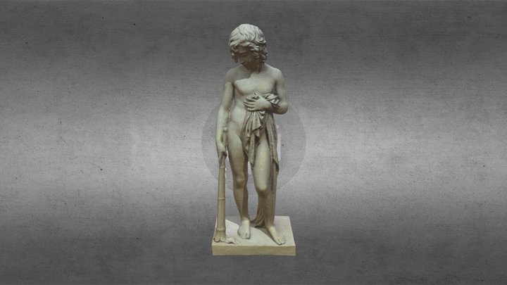 Funeral genius nursing a torch_Restored 3D Model