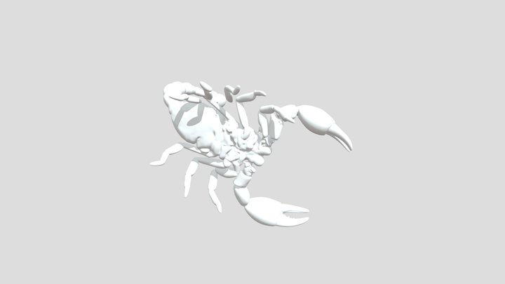Articulated Scorpion Fidget Toy STL – Poseable…