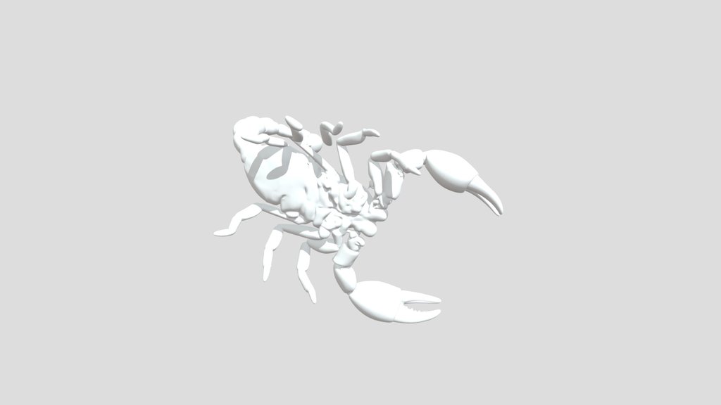 Articulated Scorpion Fidget Toy STL – Poseable…