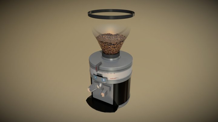 Canarian Cafe - Coffee Grinder 3D Model