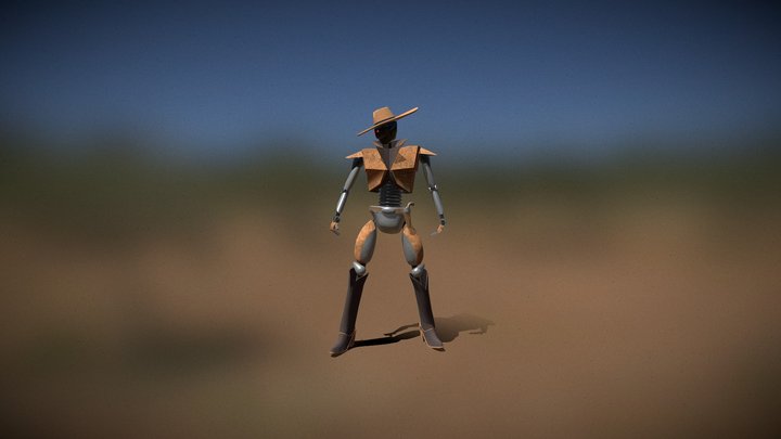 RobotShootingGun 3D Model
