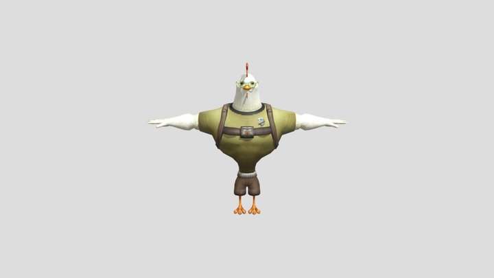 Chicken Little Ace Remake 3D Model