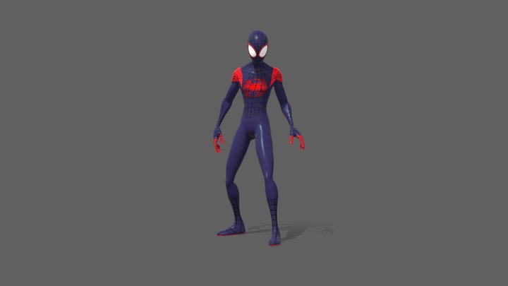 Spiderman Miles Morales 3D Model