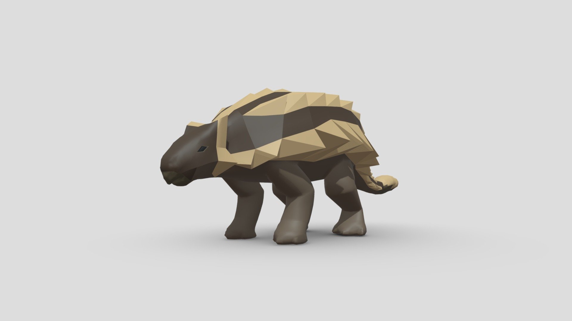 Ankylosaurus reworked topology