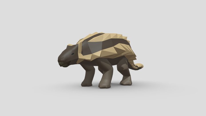Ankylosaurus reworked topology 3D Model