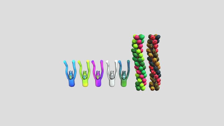 Gorilla Tag Balloons 3D Model