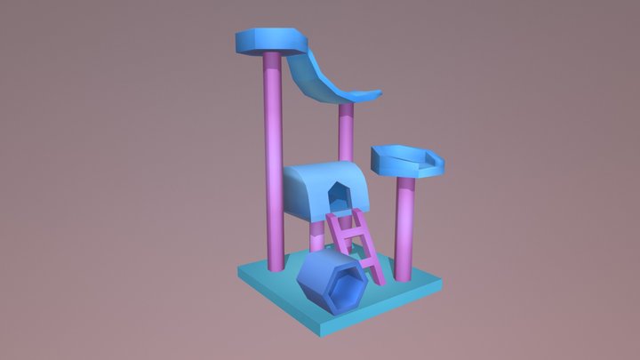 Cat Tree 3D Model