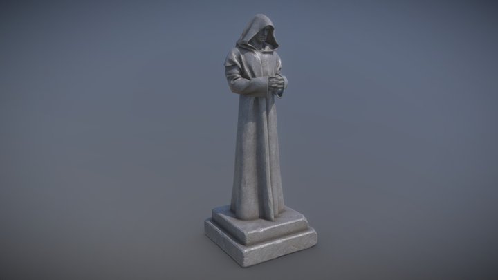 Robed Statue 3D Model