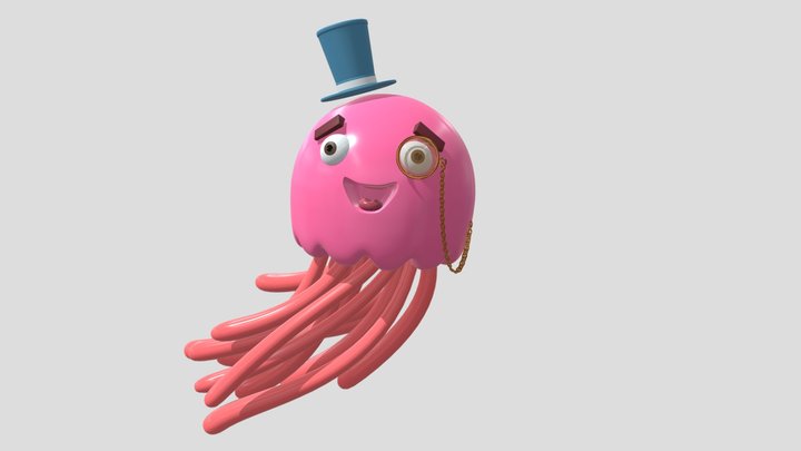 Squid Man 3D Model
