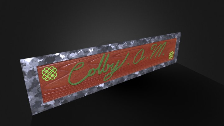 Name Plate 3D Model