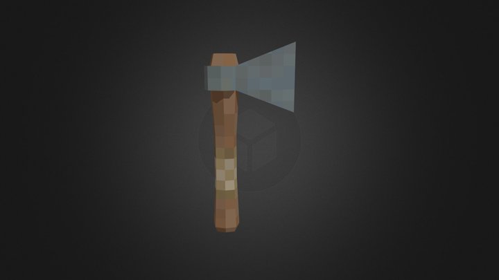 Low poly Axe 3D Model